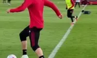 حرکت تماشایی CR7 در تمرین منچستر