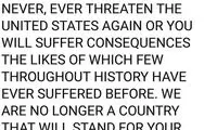 چرا ترامپ، ایران را با حروف بزرگ تهدید کرد؟
