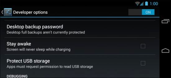 ۸ کاربرد Developer Options اندروید
