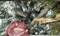 نخستین تصاویر از هواپیمای سقوط کرده در متل قو