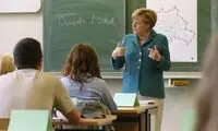 صدراعظم آلمان معلم شد +عکس