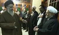 چهره های سیاسی در یک مراسم ختم/عکس