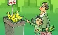 موز گران و نایاب شد /کاریکاتور