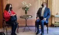 پوشش وزیر خارجه سوئد در دیدار با امیرعبداللهیان