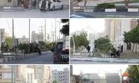 حضور مردم قشم در خیابان‌ها بعد از زلزله