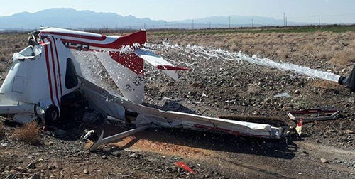 سقوط مرگ‌بار یک هواپیما در کاشمر