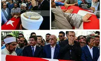 عکس: اردوغان در مراسم تشییع کشته شدگان کودتا