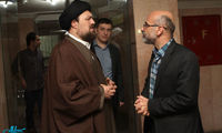 عیادت یادگار امام از آیت الله خزعلی +عکس