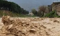 اولین تصاویر از سیلاب شدید در فیروزکوه