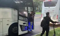 حمله اتوبوسی مهاجران به خانه معاون بایدن