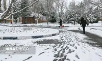 تصاویری از بارش برف بهاری در اردبیل