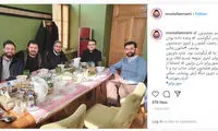عکسی از آبگوشت‌خوری آقای وزیربا یک مجری