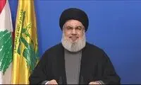 نصرالله: چیزی به نام مردم اسرائیل وجود ندارد
