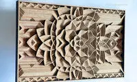 خلق مجسمه‌های چوبی زیبا با لیزر +عکس