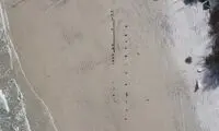 کشف‌ یک کشتی باستانی اسرارآمیز پس از طوفان