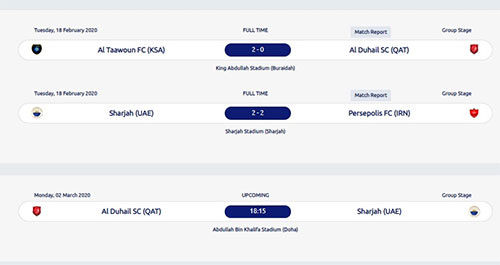 حذف بازی پرسپولیس و التعاون از لیست AFC!