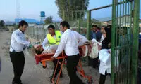 عکس: امدادرسانی پیش از سقوط بالگرد