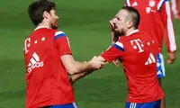 عکس :جر و بحث ریبری و آلونسو در تمرین