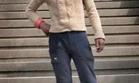 تیپ فشن یک بی‌خانمان سوژه شد +عکس