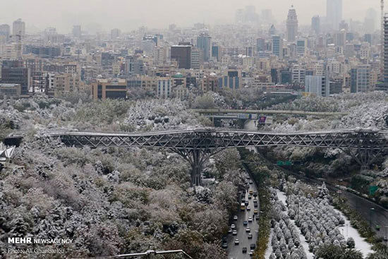 تصاویری دل‌انگیز از چهره برفی تهران