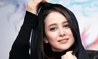 استوری جذاب الناز حبیبی با تم مشکی