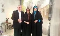 فتح الله زاده در کنار دخترش +عکس