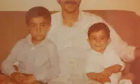 عکس زیرخاکی مجری تلویزیون در کنار پدرش