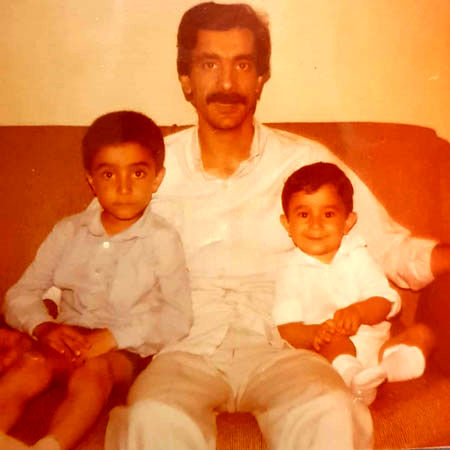 عکس زیرخاکی مجری تلویزیون در کنار پدرش