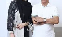 علیرضا خمسه در کنار همسر جوانش