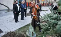 عکس: مراسم خانه سینما برای روز درختکاری