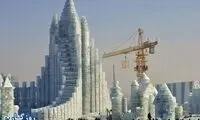 قصر یخی غول پیکر و باشکوه در چین +عکس