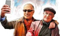 سلفی جالب شجریان با کیارستمی!