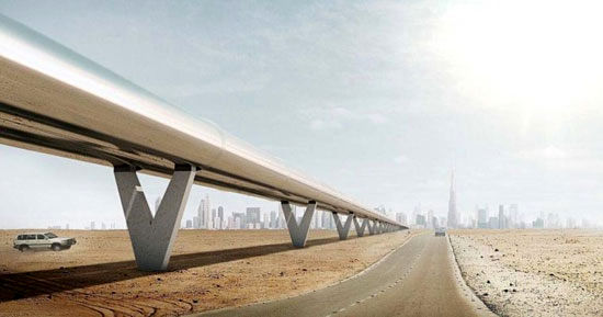 رونمایی از مسیر اصلی پروژه هایپرلوپ در دوبی