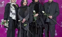 عکس:‌ مسعود رایگان و دختران در جشنواره