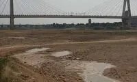 تصویری تاسف‌آور و غم‌انگیز از رود کارون