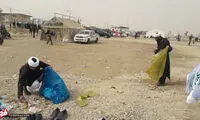 کار متفاوت ۲ طلبه در مسیر تردد زائران اربعین