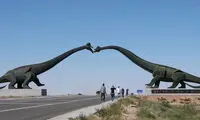 صحرای دایناسور ها در چین +عکس
