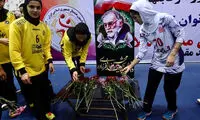 ادای احترام به شهید فخری‌زاده در لیگ برتر هندبال بانوان