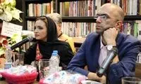 لاله اسکندری و گلاره عباسی در یک مراسم ادبی