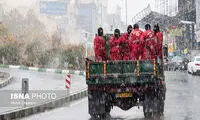 نخستین برف پاییزی تهران