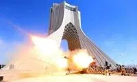 شلیک توپ در میدان آزادی در لحظه تحویل سال