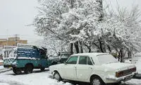 عکس: بارش برف در تبریز