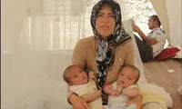 نجات دوقلوی 2 ماهه از زیر آوار زلزله +عکس