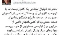 زیباکلام: خشونت در استادیوم تقصیر استکبار است؟