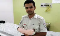 حمله فرد مصدوم به مامور اورژانس