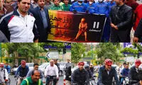 رکابزنی حناچی با کارگران شهرداری تهران