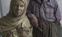 ساخت تنديس چهره «نرگس كلباسی»