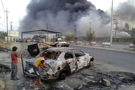 عکس: آوارگان شهر سقوط کرده «موصل»