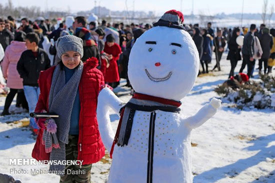 جشنواره آدم برفی در اردبیل