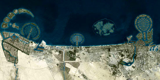 بزرگترین جزایر مصنوعی دنیا در دبی +عکس